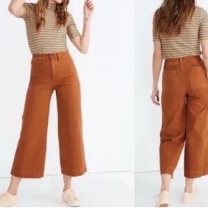 Madewell Emmett Wide Leg Cropped Pants